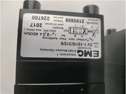 Сервоклапан EMG SV1-10/16/315/6 LS14.01 SV1-10/32/315/6 SV1-10/8/100/1 KLW300.012 TM1.01002 Nr. 1061626 DMC-U003-DCS